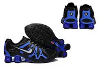 shox turbo+ 13 nike hommes chaussures pas cher black blue